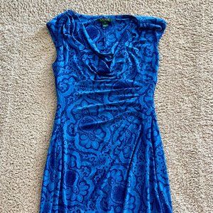 Lauren Ralph Lauren Women's Sleeveless Dress - Blue - Size 10